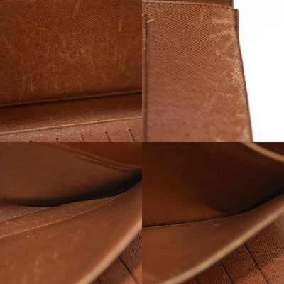 Louis Vuitton  Monogram Porte Tresor Etui Papiers Wallet 8910AN