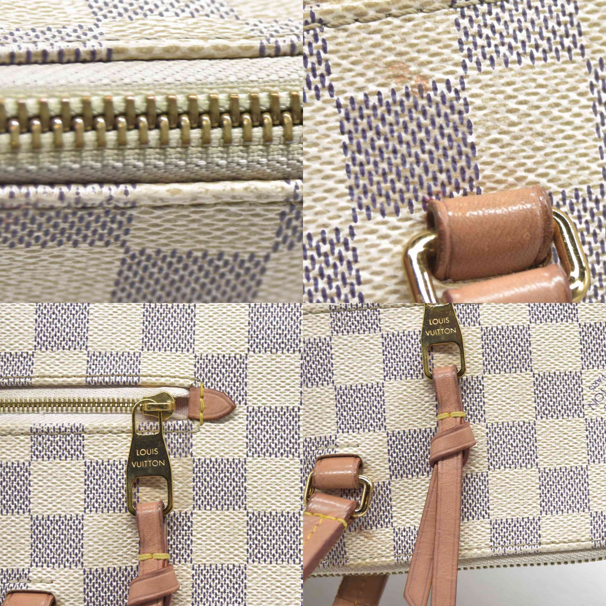 $1620 Louis Vuitton Damier Azur Iena MM FL4189 2019