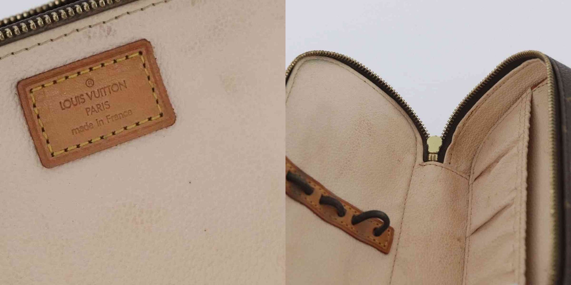 $750 2002 LOUIS VUITTON Monogram Trousse Blush PM VI0092
