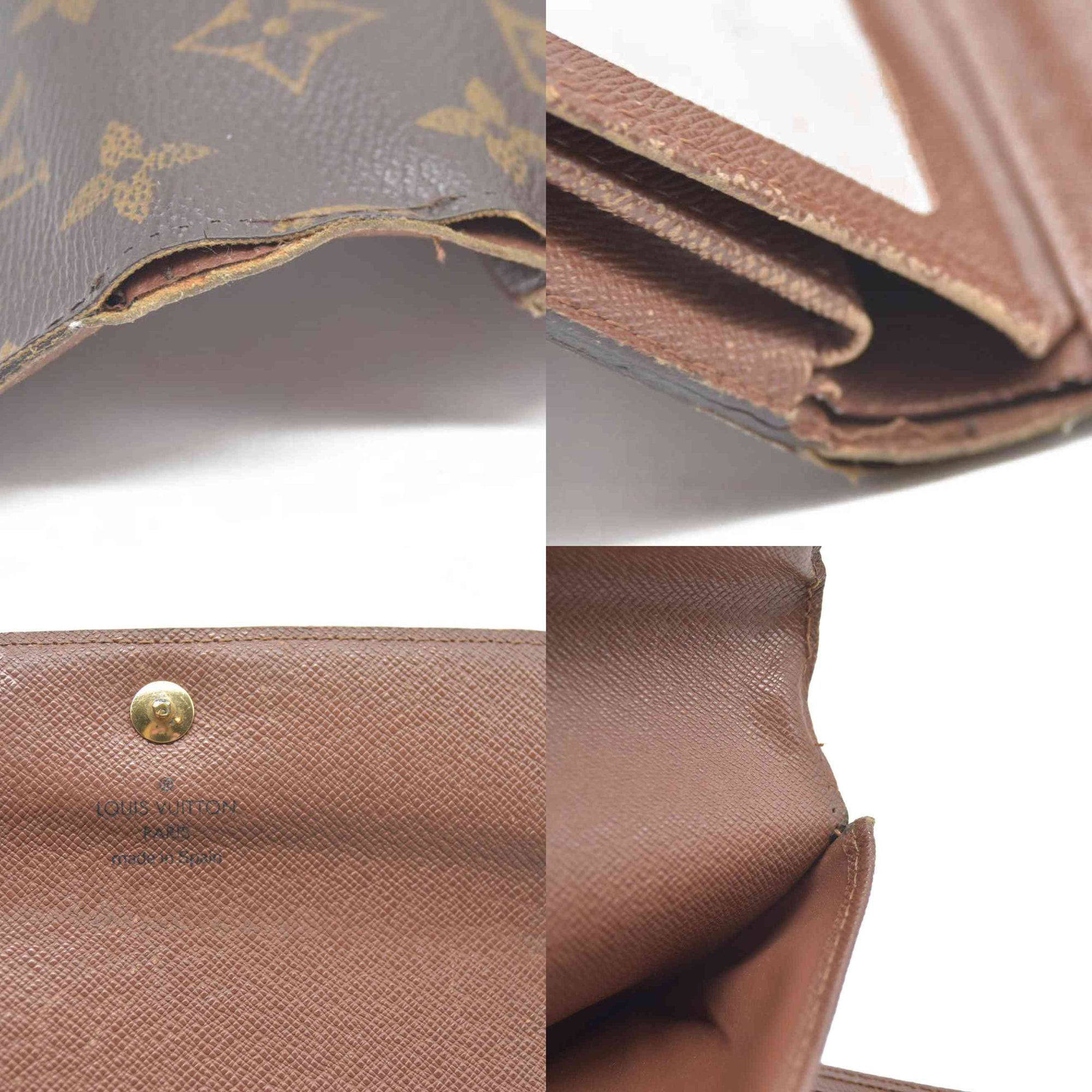 AUCTION $610 LOUIS VUITTON Monogram Alexandra Trifold Wallet CA4098