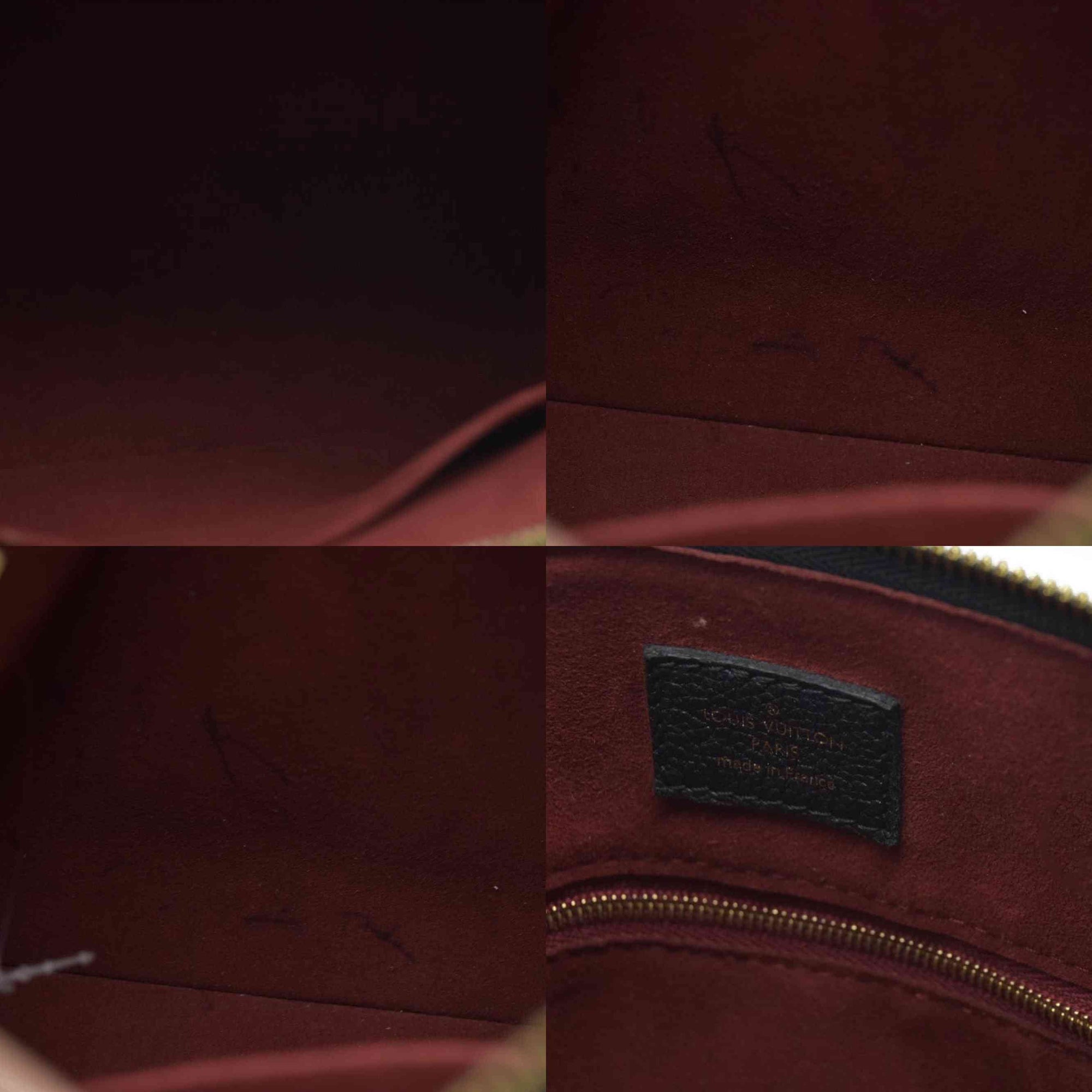 $3100 Louis Vuitton  Empreinte Monogram Giant Speedy Bandouliere 25 Black Beige