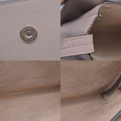 $1950CHLOE Faye Medium Suede Leather Shoulder Bag Taupe CONSIGNMENT 10021511