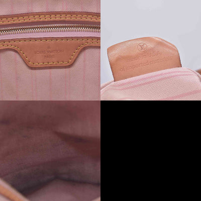 $1440 2016 Louis Vuitton Damier Azur Delightful MM Rose Ballerine SD1196