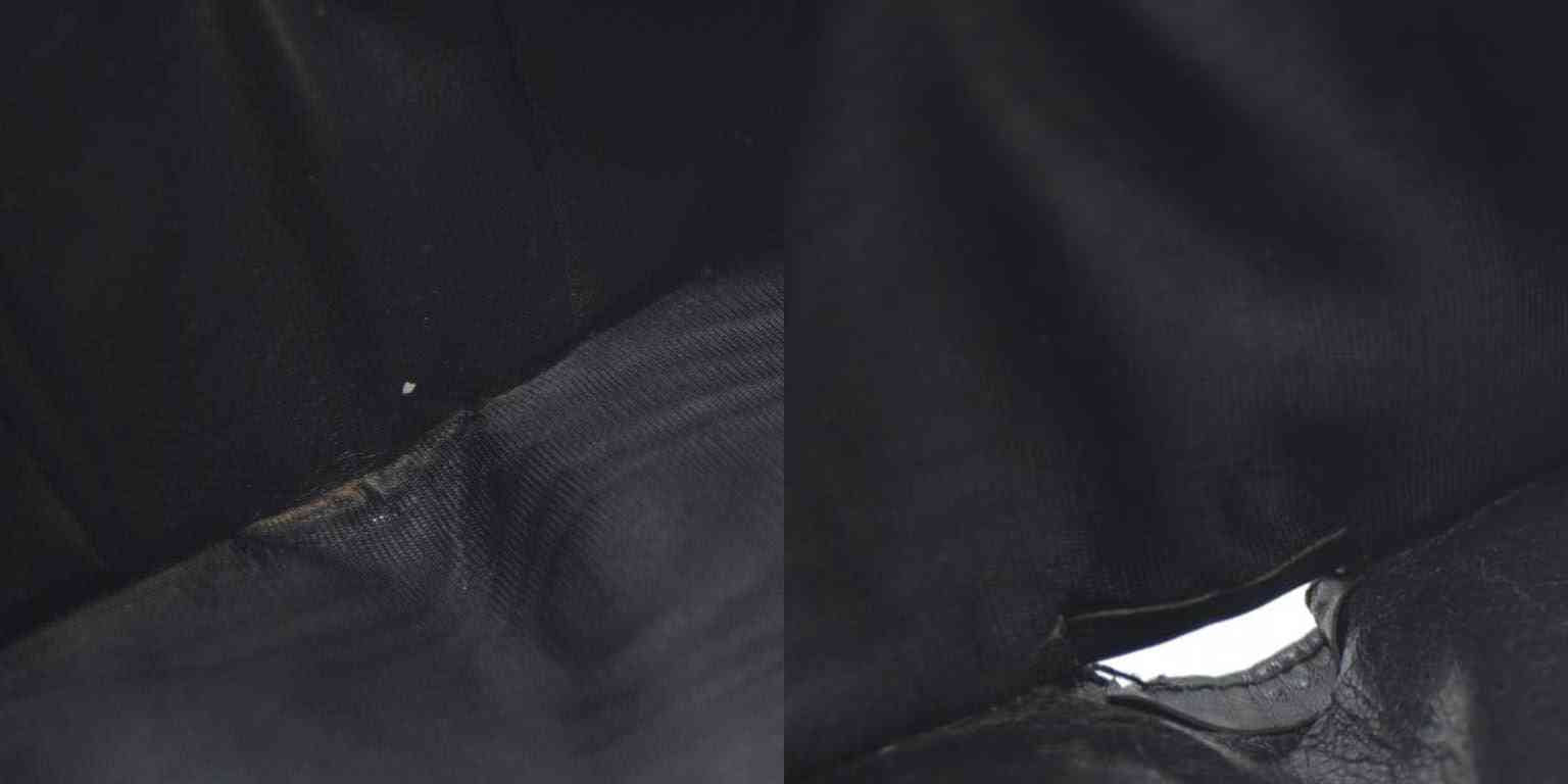 GUCCI GG Logo Canvas Leather Bifold Wallet Black