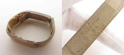 $475 Louis Vuitton Leather Epi Wish Wrap Bracelet Brown SN1909