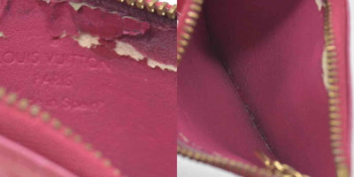 $490 Louis Vuitton Vernis Key Pouch Framboise CONSIGNMENT
