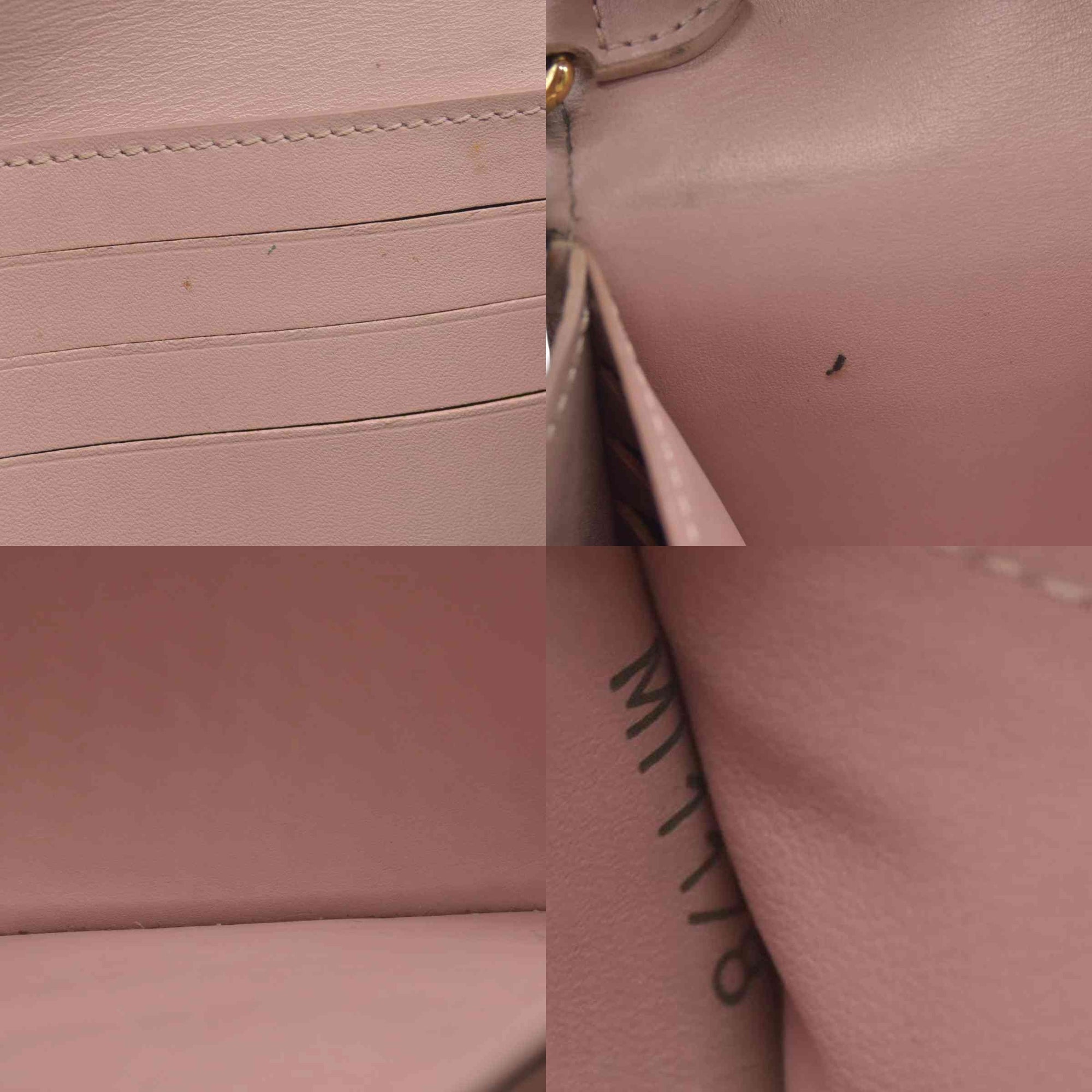 $1300 Louis Vuitton Damier Ebene Croisette Wallet on Chain