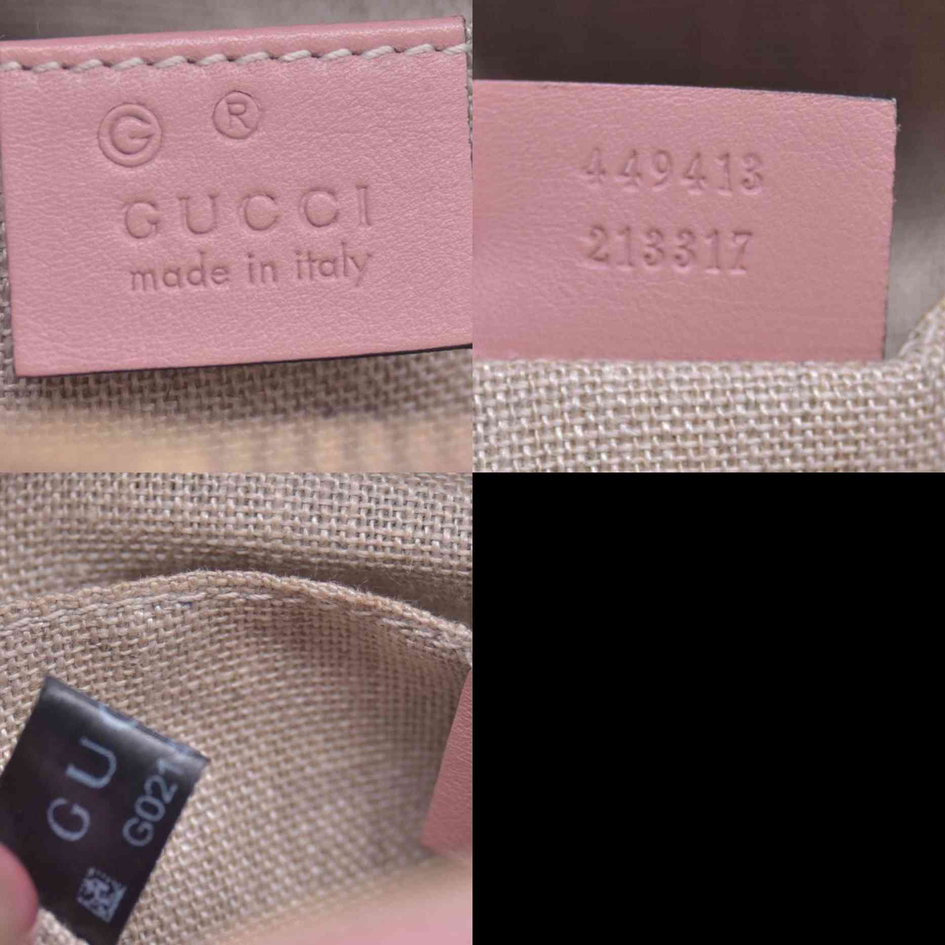 $1290 Gucci Microguccissima Bree Crossbody Pink CONSIGNMENT 10021173