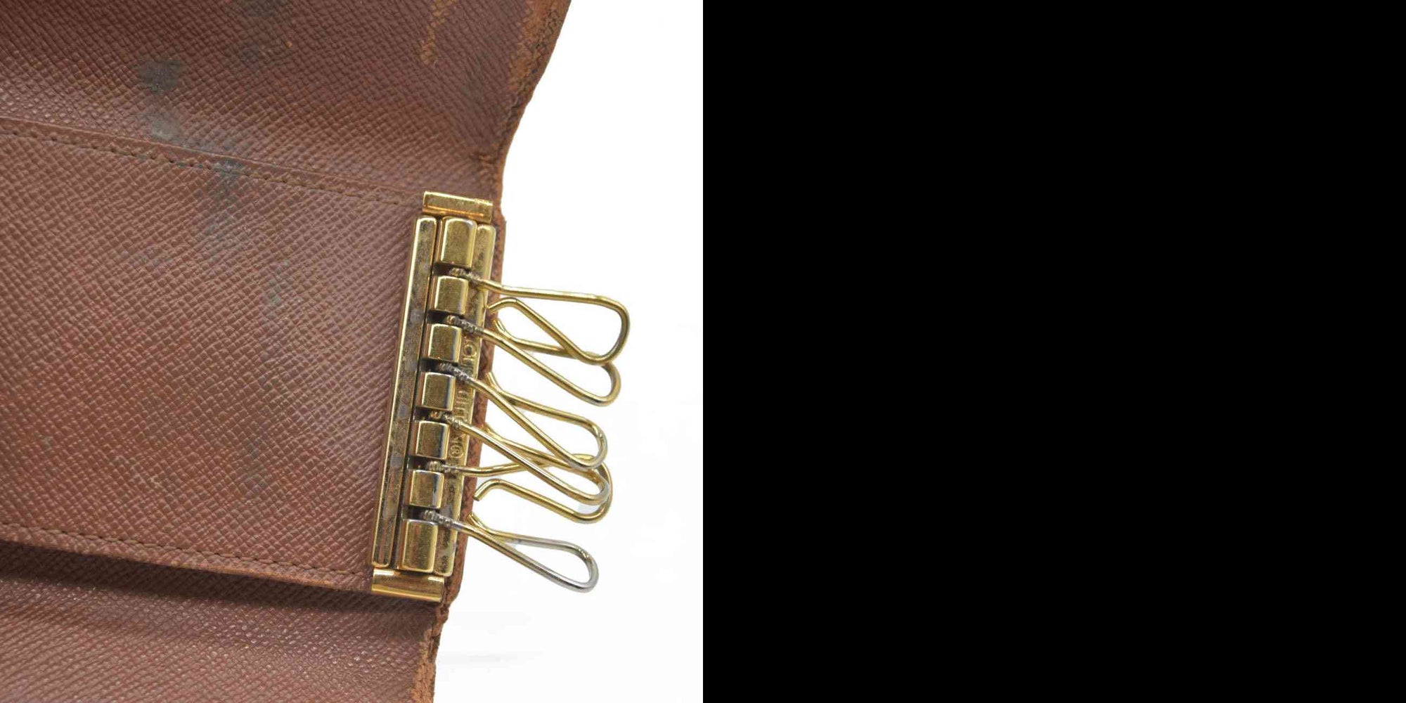 $345 Louis Vuitton Monogram Multicles 6 Ring Key Case Brown CT0024