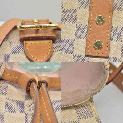 $2120 2016 Louis Vuitton Damier Azur Sperone Backpack SR2186 10019844