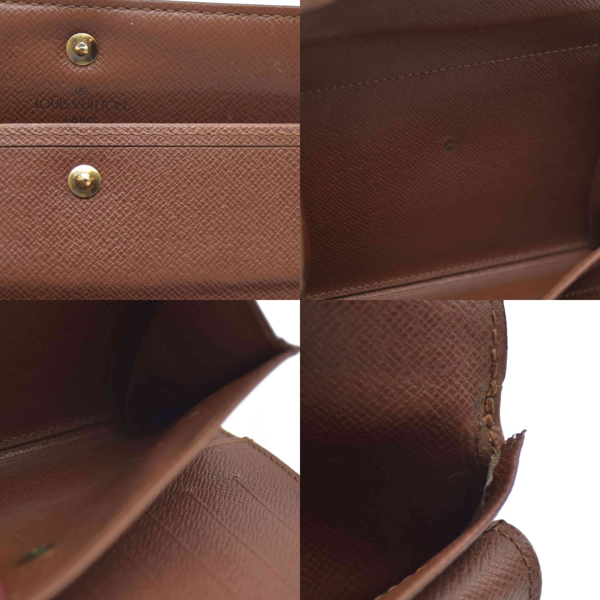 $610 LOUIS VUITTON Monogram Alexandra Trifold Wallet SP0090