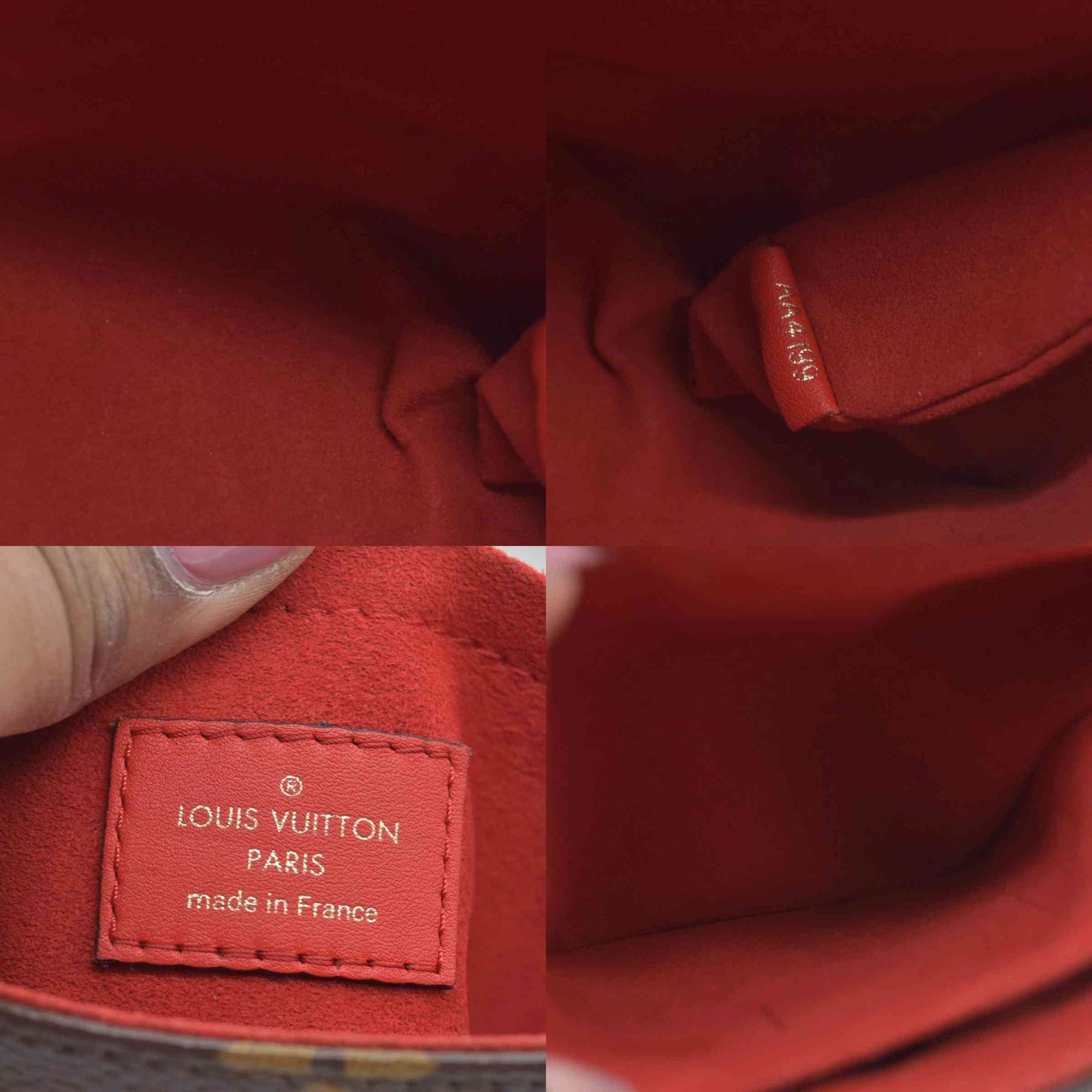 $2270 2019 Louis Vuitton Monogram Locky BB Coquelicot AA4199