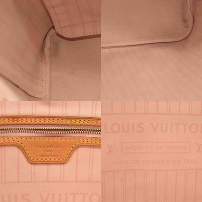 Louis Vuitton  Damier Azur Neo Neverfull MM Rose Ballerine SR2166