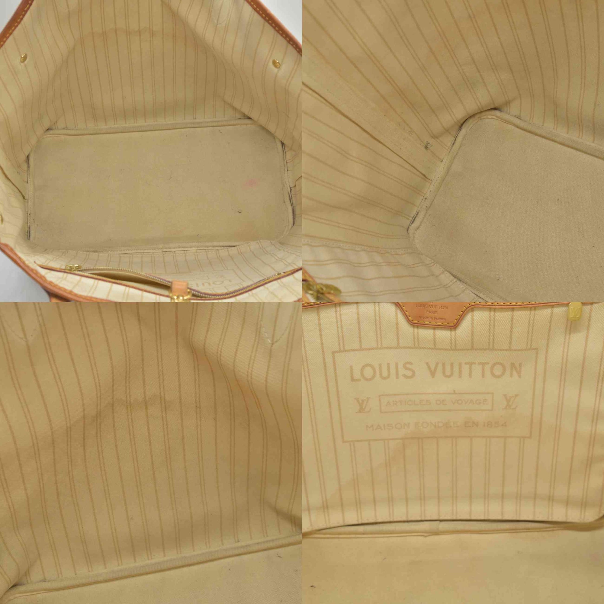 $2130 2014 Louis Vuitton  Damier Azur Neverfull MM AR1134