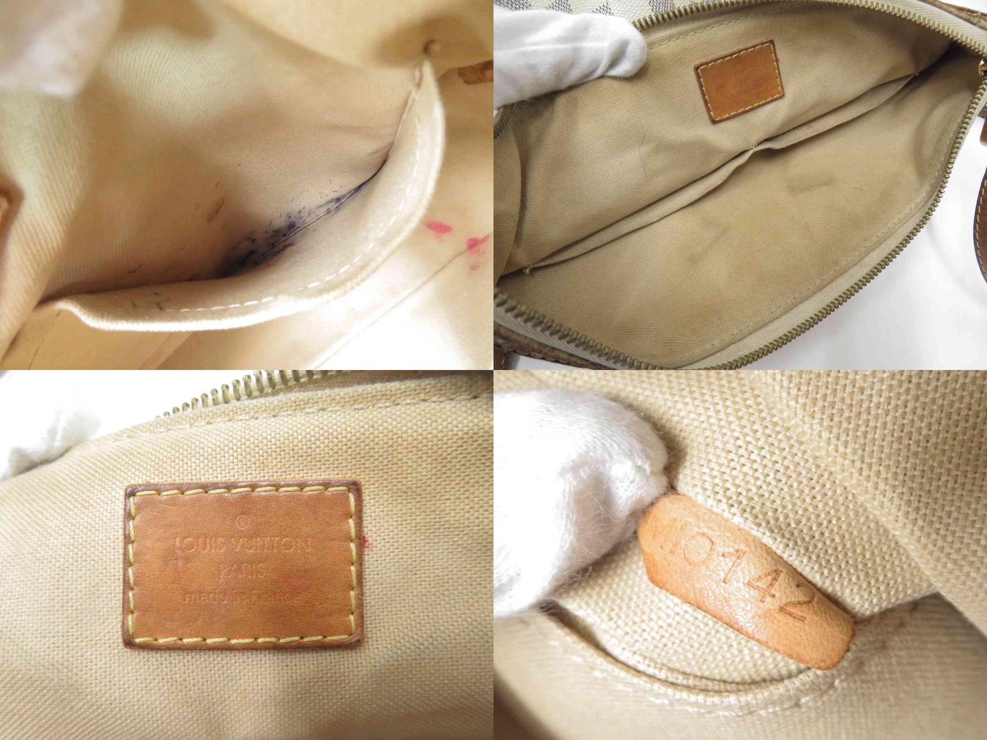 Authentic Louis Vuitton Damier Azur Siracusa PM Shoulder bag F#51011