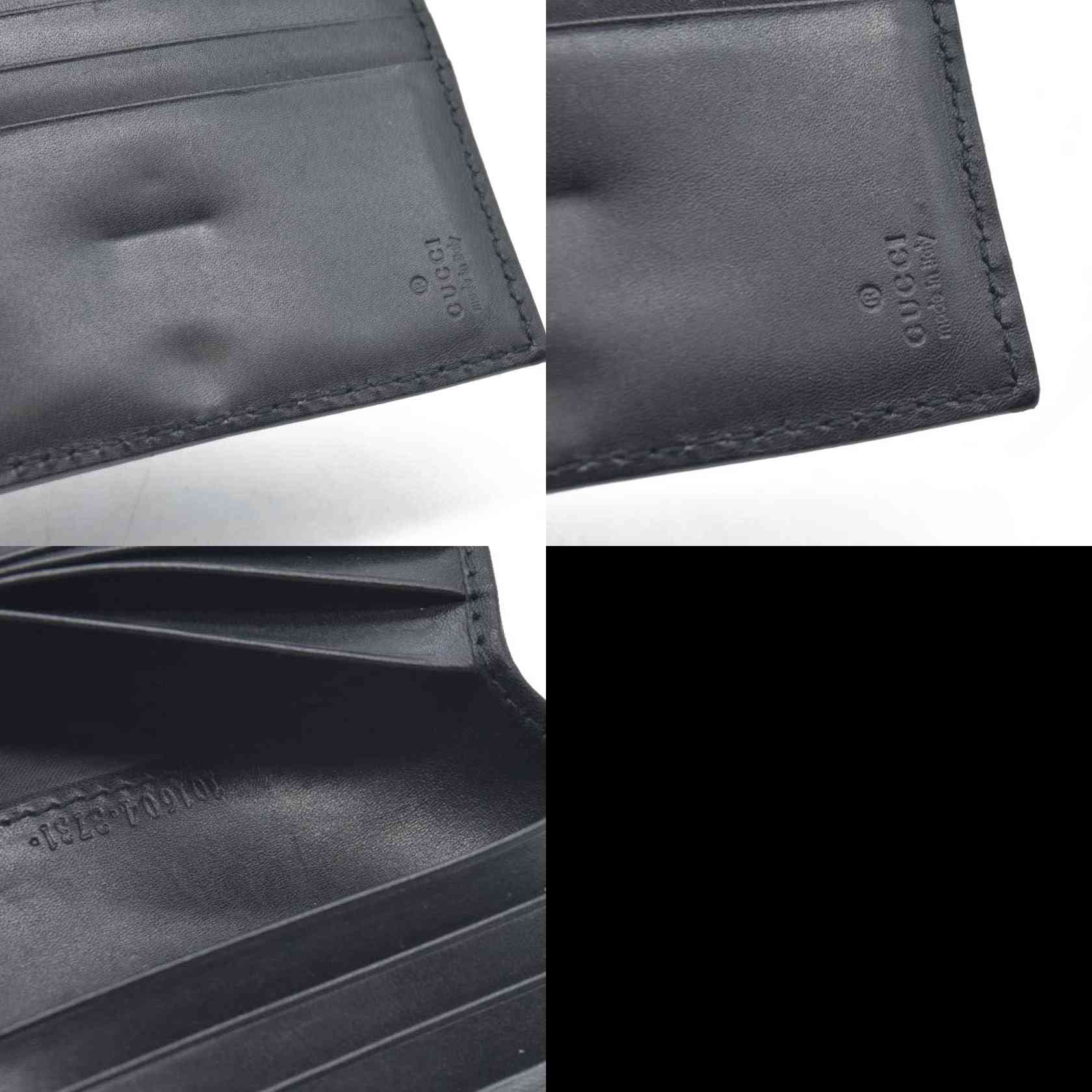 $590 Gucci Vintage Horsebit Bifold Wallet Leather Black