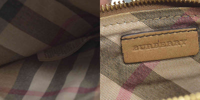 $990 Burberry  Leather Fold Over Wristlet Clutch CONSIGNMENT