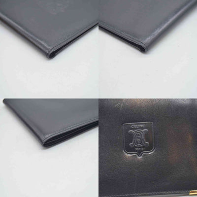 $415 2003 LOUIS VUITTON Black Epi Leather Pocket Organizer CONSIGNMENT SP0043