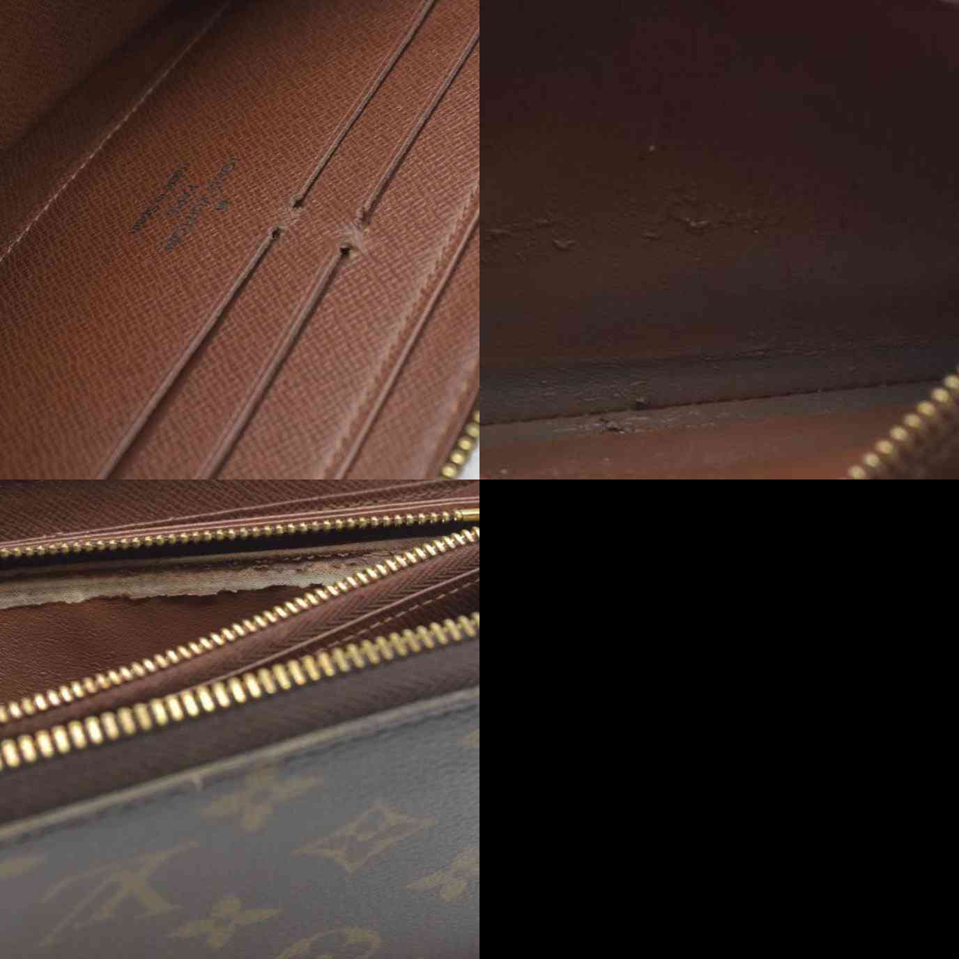 AUCTION $915 Louis Vuitton  Monogram Zippy Wallet CA5039