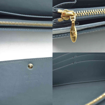 $840 LOUIS VUITTON Monogram Vernis Portefeuille Sarah Long Wallet TS3141 2011