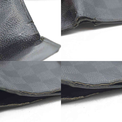 Louis Vuitton Damier Graphite Portefeuille Smart Bifold Wallet Black TS1167