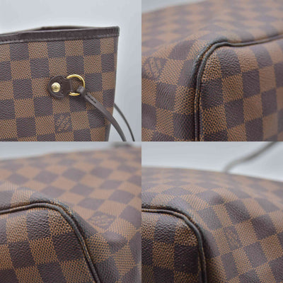 $2240 2017 Louis Vuitton Damier Ebene Neverfull MM with Pouch SD0167