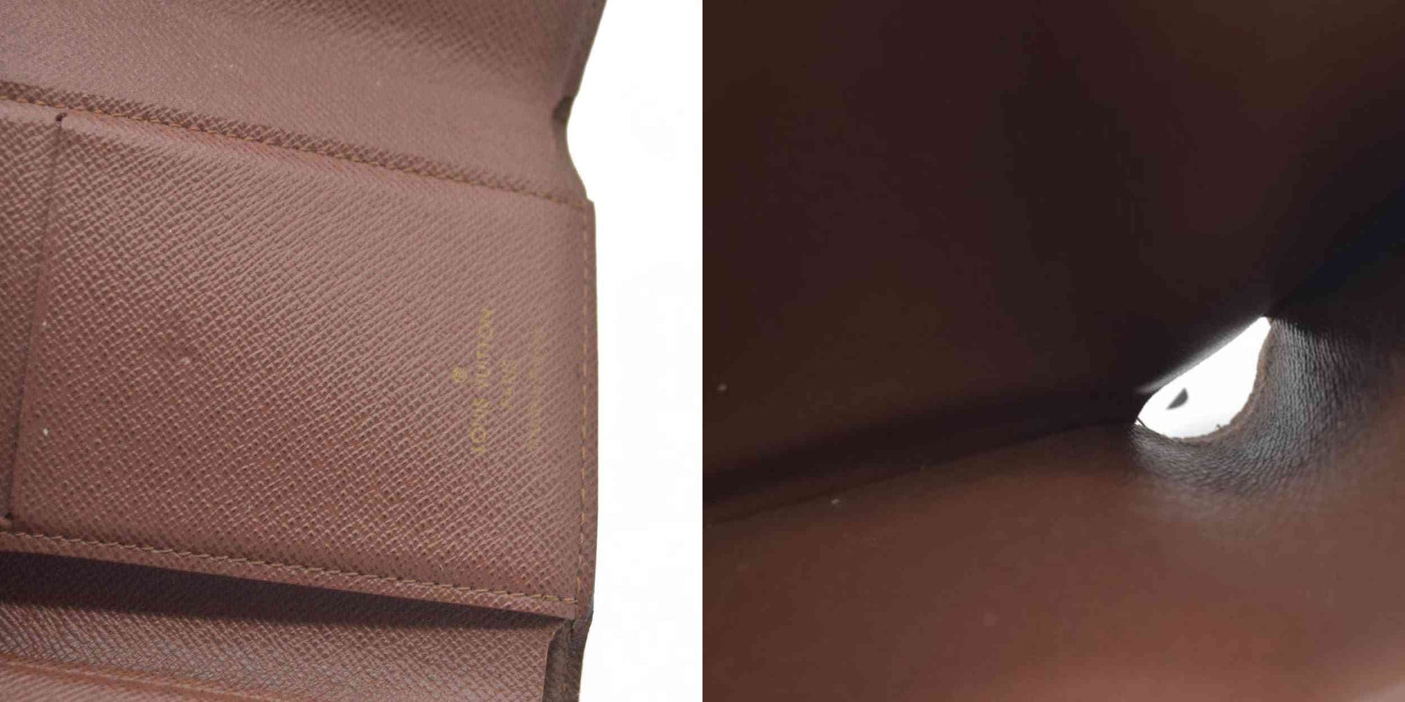 Louis Vuitton Monogram Portefeuille Victorine Trifold Wallet Brown