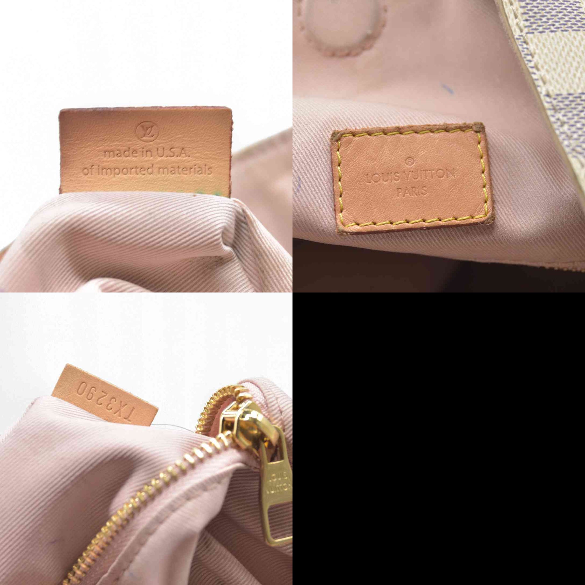 LOUIS VUITTON Damier Azur Graceful PM Tote with Tag $1980