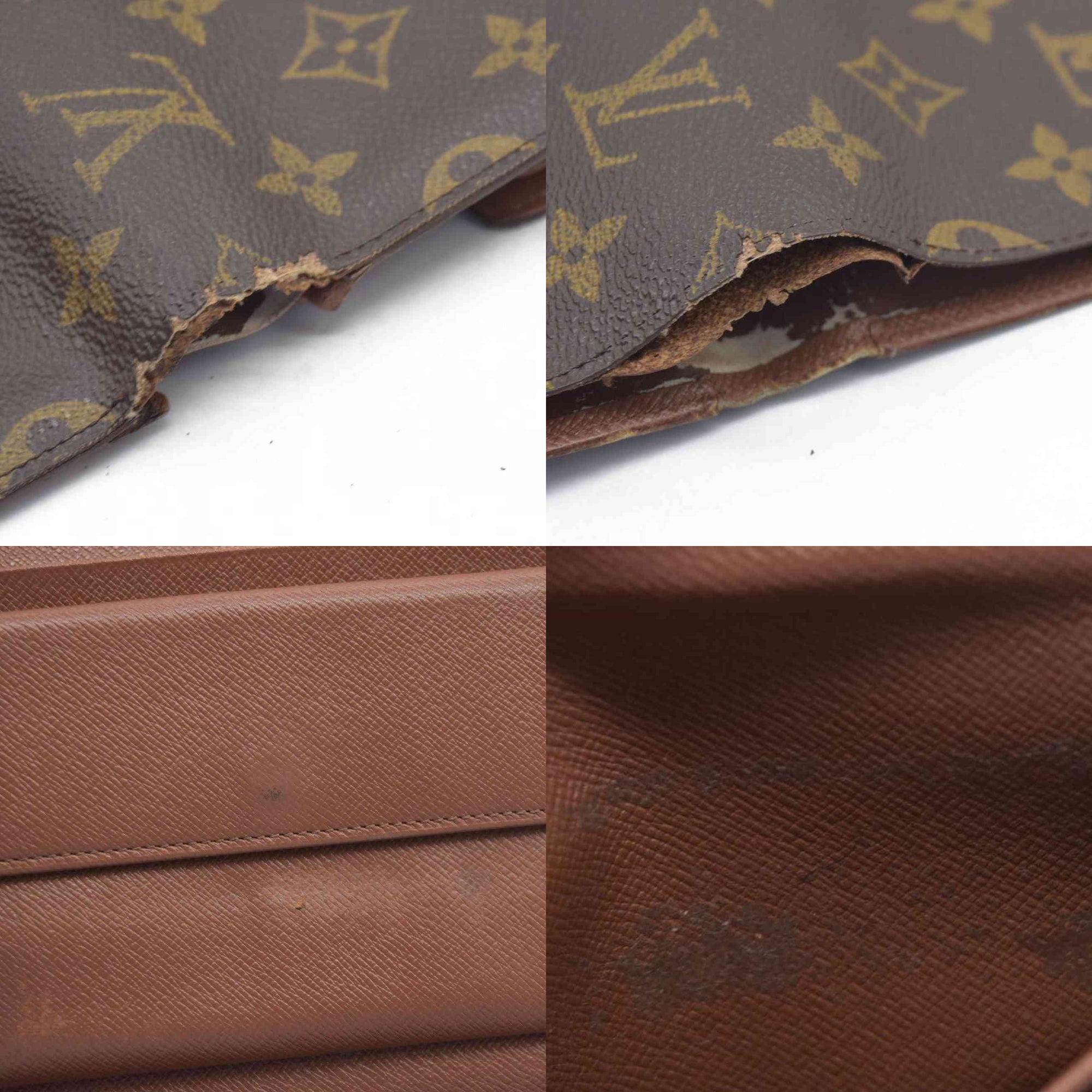 $550 CONSIGNMENT Louis Vuitton Monogram Canvas Porte Tresor Etui Papier Wallet SP0927 CONSIGNMENT
