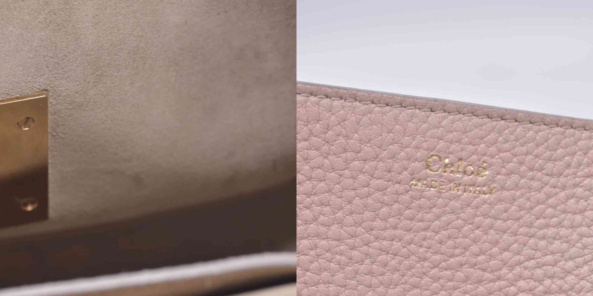 $1850 CHLOÉ Grainy Calfskin Small Drew Crossbody Shoulder Bag Pink CONSIGNMENT 10021507