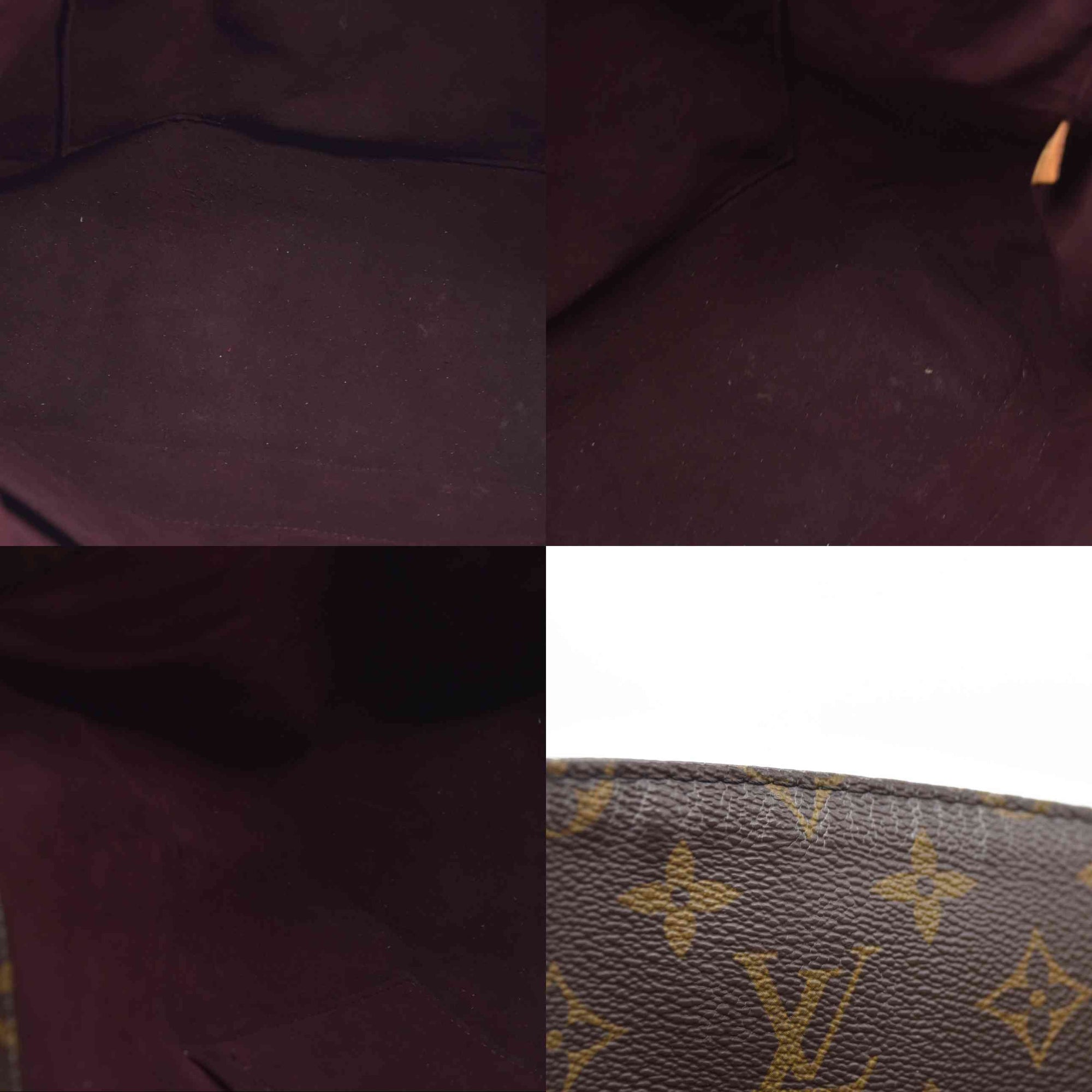 $1960 Louis Vuitton Melie Brown Monogram Canvas Shoulder Bag Hobo Satchel 2017 SD3117