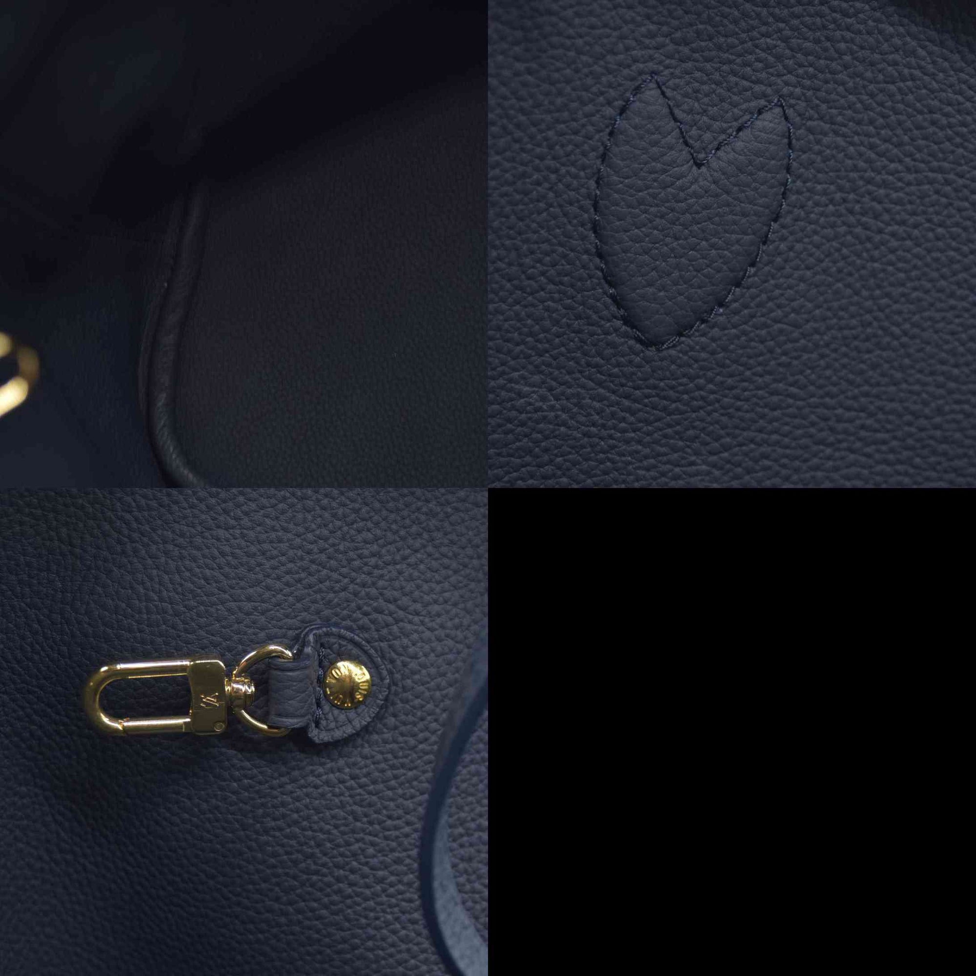 Louis Vuitton LV Monogram Neverfull Inside Out w/Pouch MM Navy