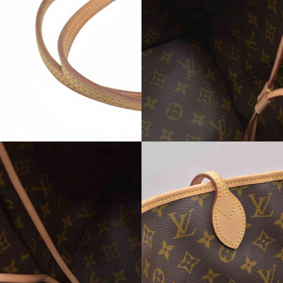 $2450 Louis Vuitton REVERSIBLE Neverfull Bandoulière Inside Out MM Rose Pondichery