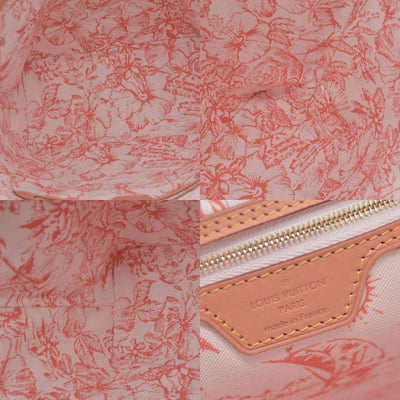 $3100 LOUIS VUITTON Monogram Resort Tile Neverfull MM Rose Clair Pink RFID 10021362