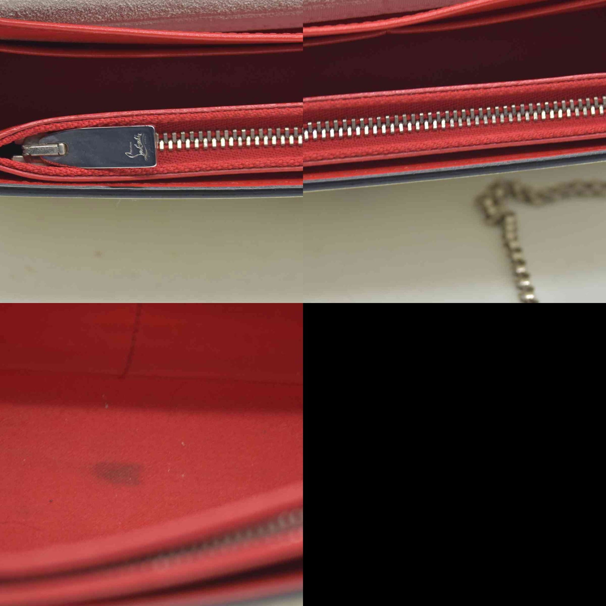 $1450 Christian Louboutin Spikes Paloma Wallet On Chain