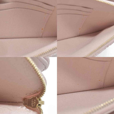 $4500 Chanel  Canvas Small Deauville Clutch With Chain Pink