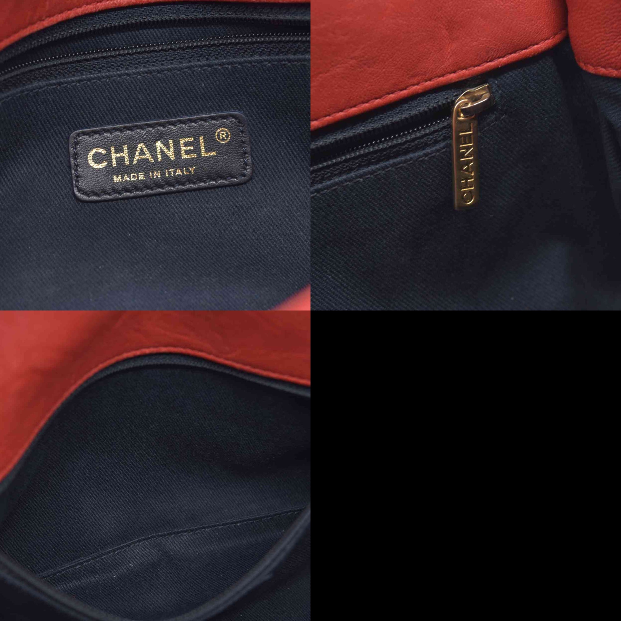 $4450 Chanel Calfskin Surpique Chevron Medium Flap 2016