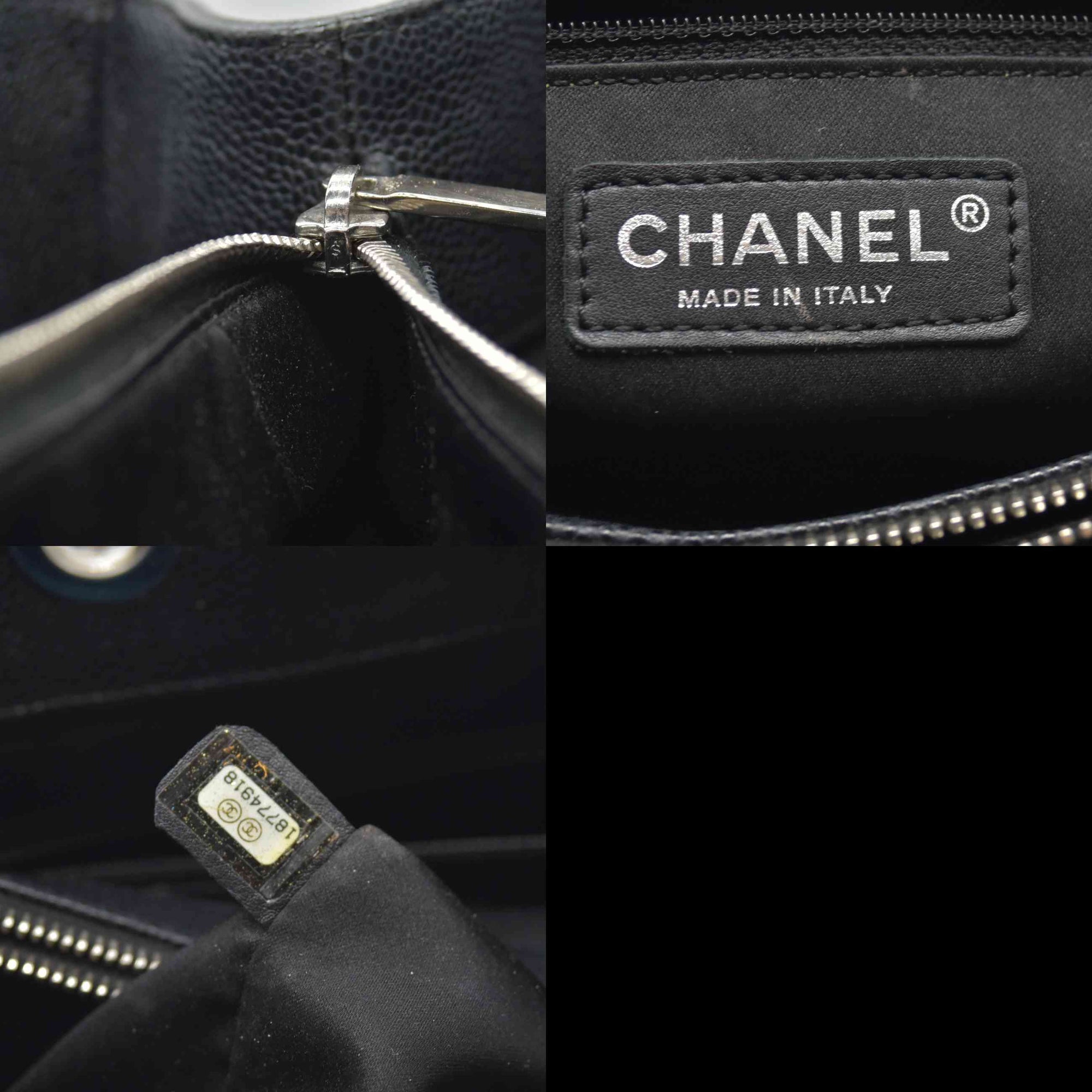 Chanel Caviar Quilted XL Grand Shopping Tote GST Black