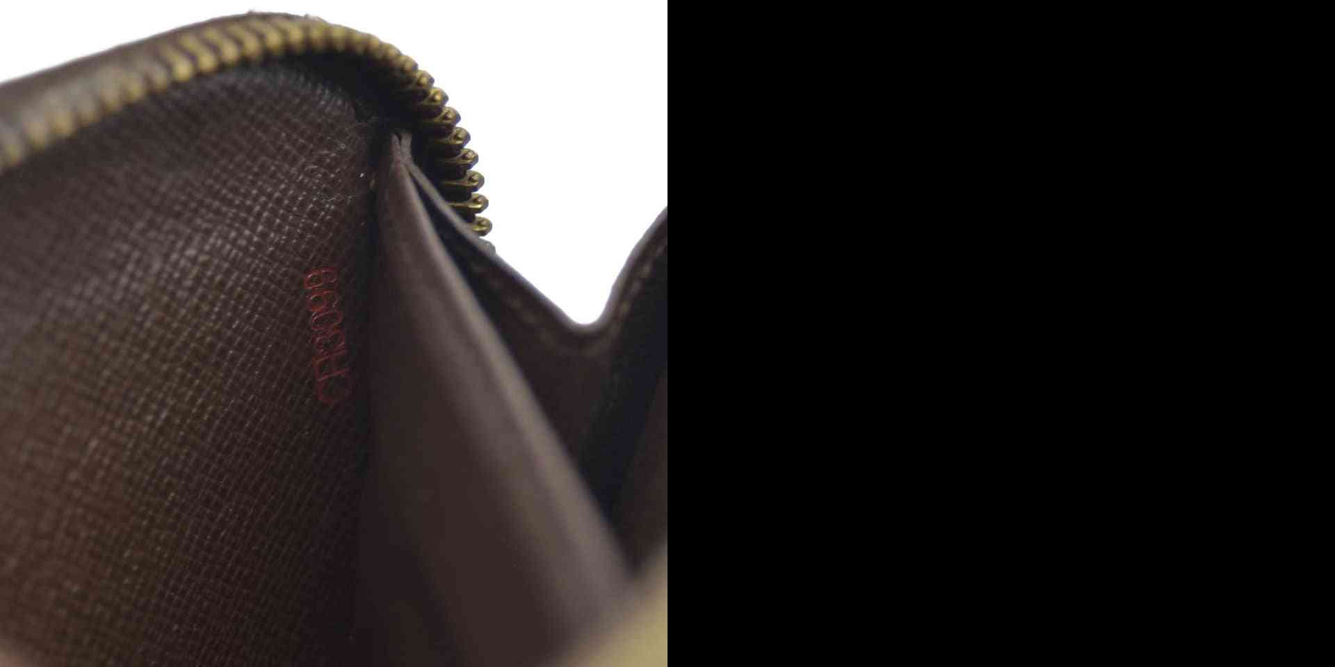 AUCTION $915 Louis Vuitton Damier Ebene Zippy Wallet