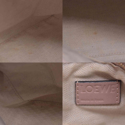 $3850 Loewe Calfskin Suede Small Puzzle Bag Blush
