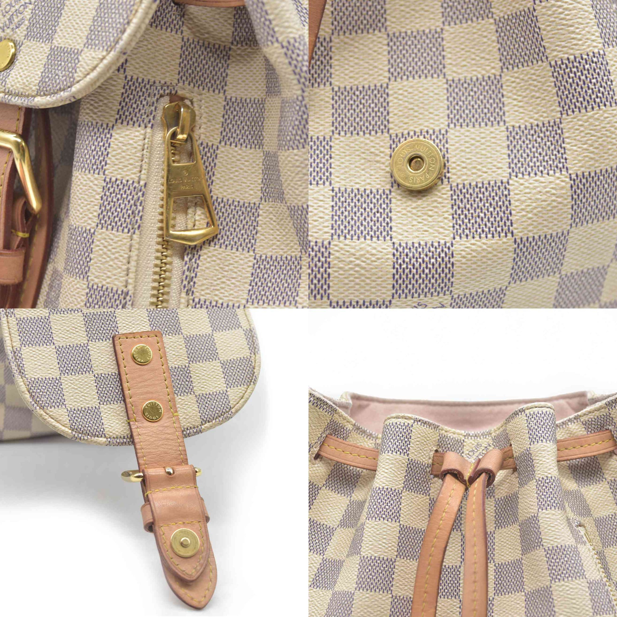 AUCTION Louis Vuitton  Damier Azur Sperone BB Backpack $2000