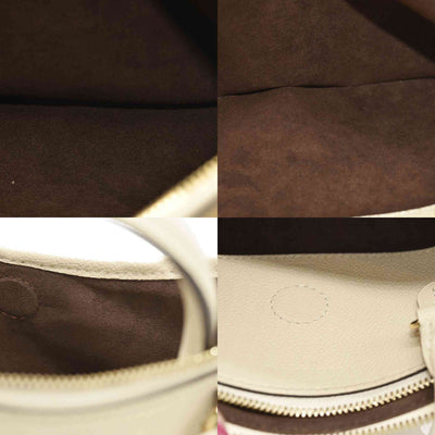 LOUIS VUITTON Trianon PM Monogram Emprreinte Handbag Creme