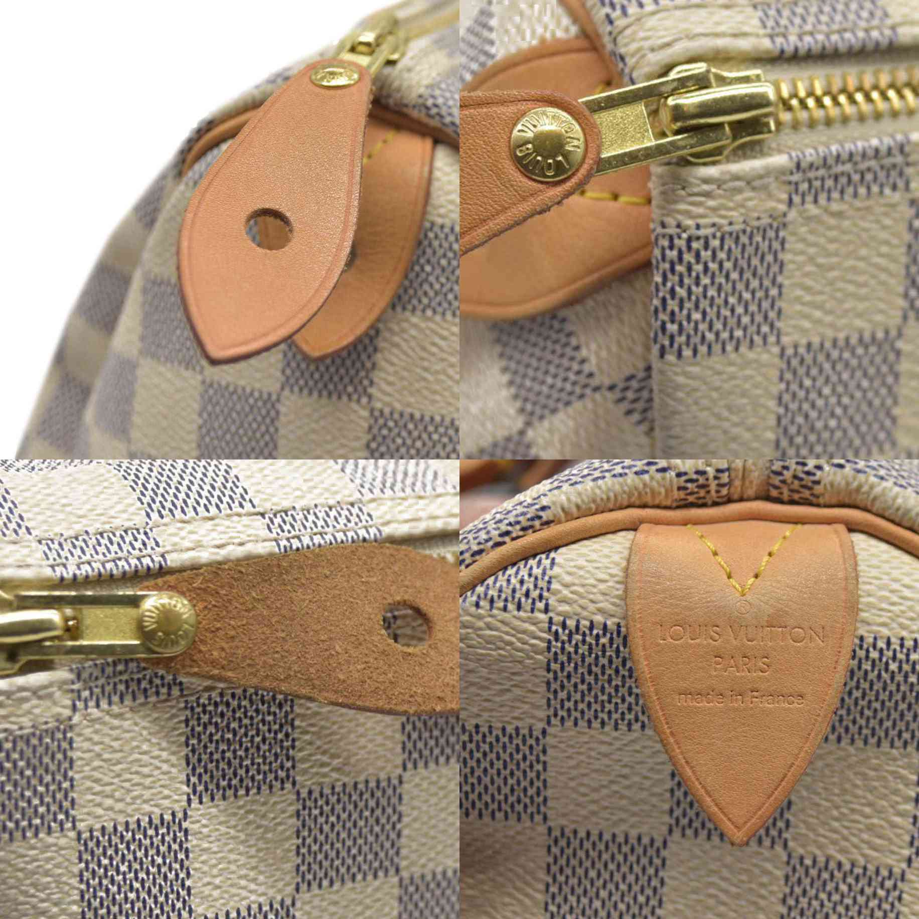 $1550 Louis Vuitton Damier Azur Speedy 30 DU3028 CONSIGNMENT