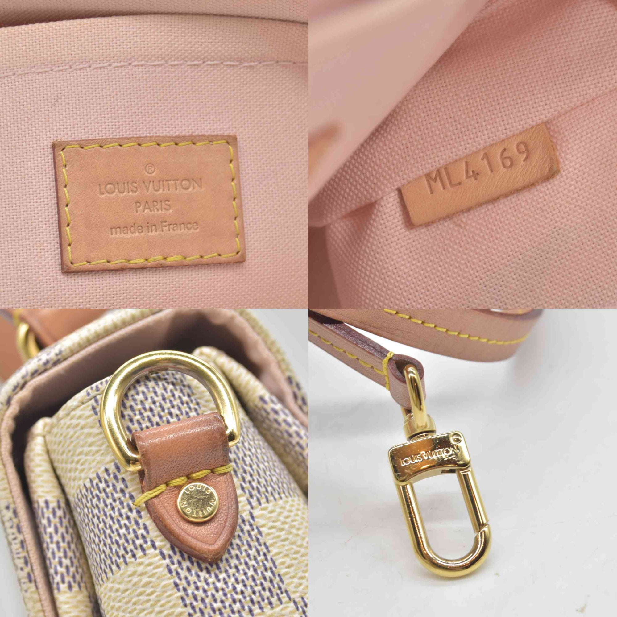 $2000 2019 Louis Vuitton Damier Azur Croisette ML4169
