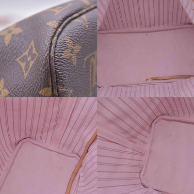 $2800 2015 Louis Vuitton Monogram Saint Barth V Neverfull MM Light Pink 10020494