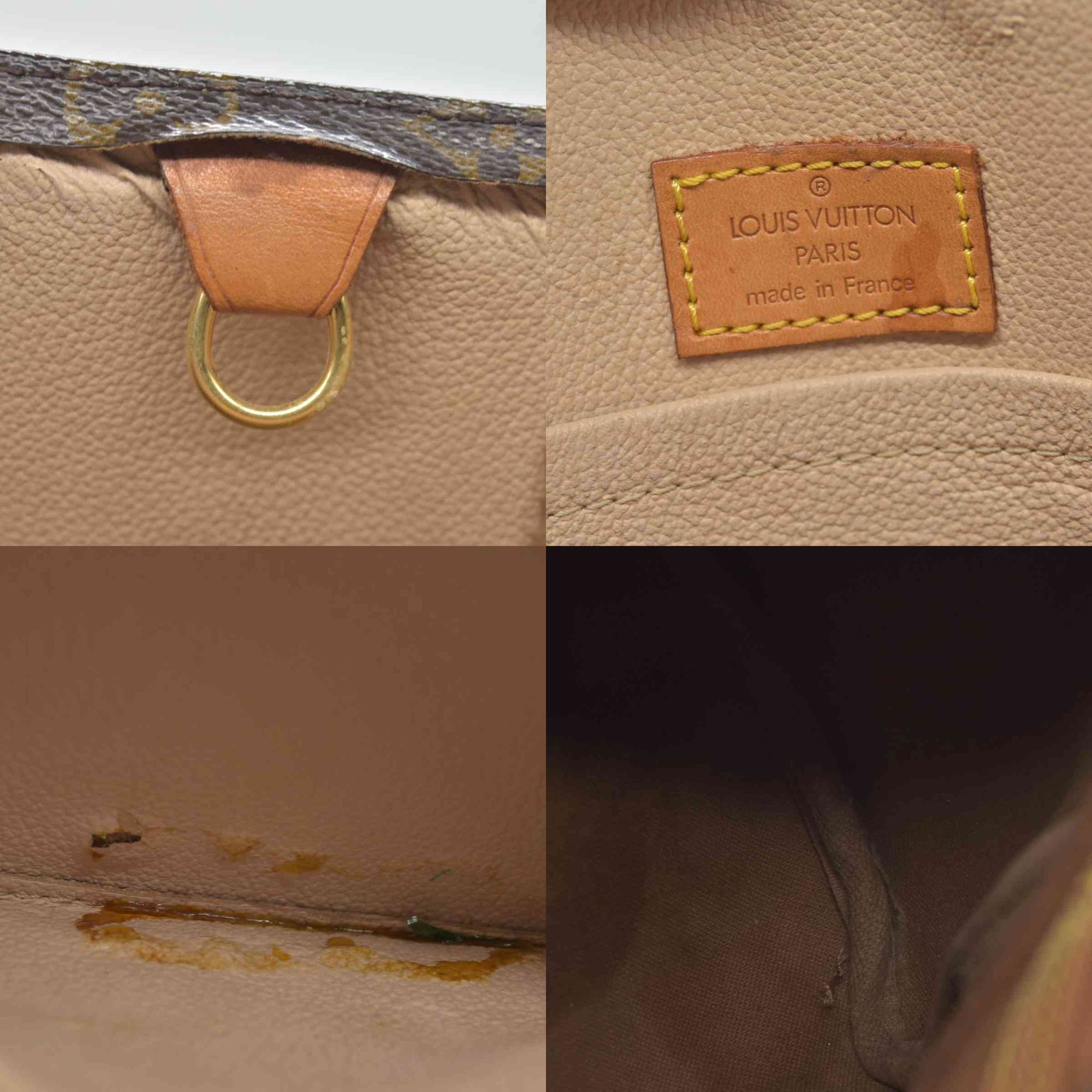$1340 Louis Vuitton LV Hand Bag Sac Plat Brown Monogram