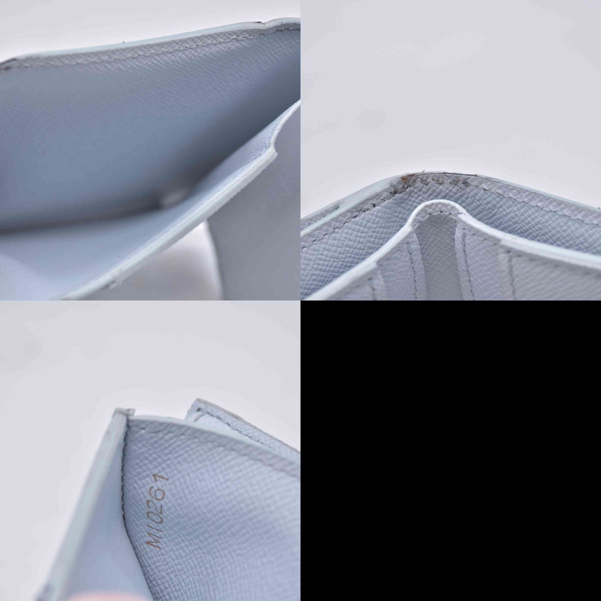 $570 2021 Louis Vuitton Damier Azur Zoe Wallet Olympe MI0261