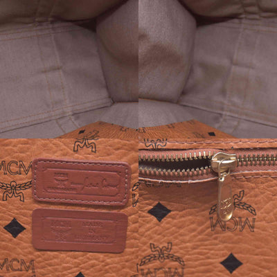 MCM  Logo Monogram Coated Canvas Tote Bag CONSIGNMENT