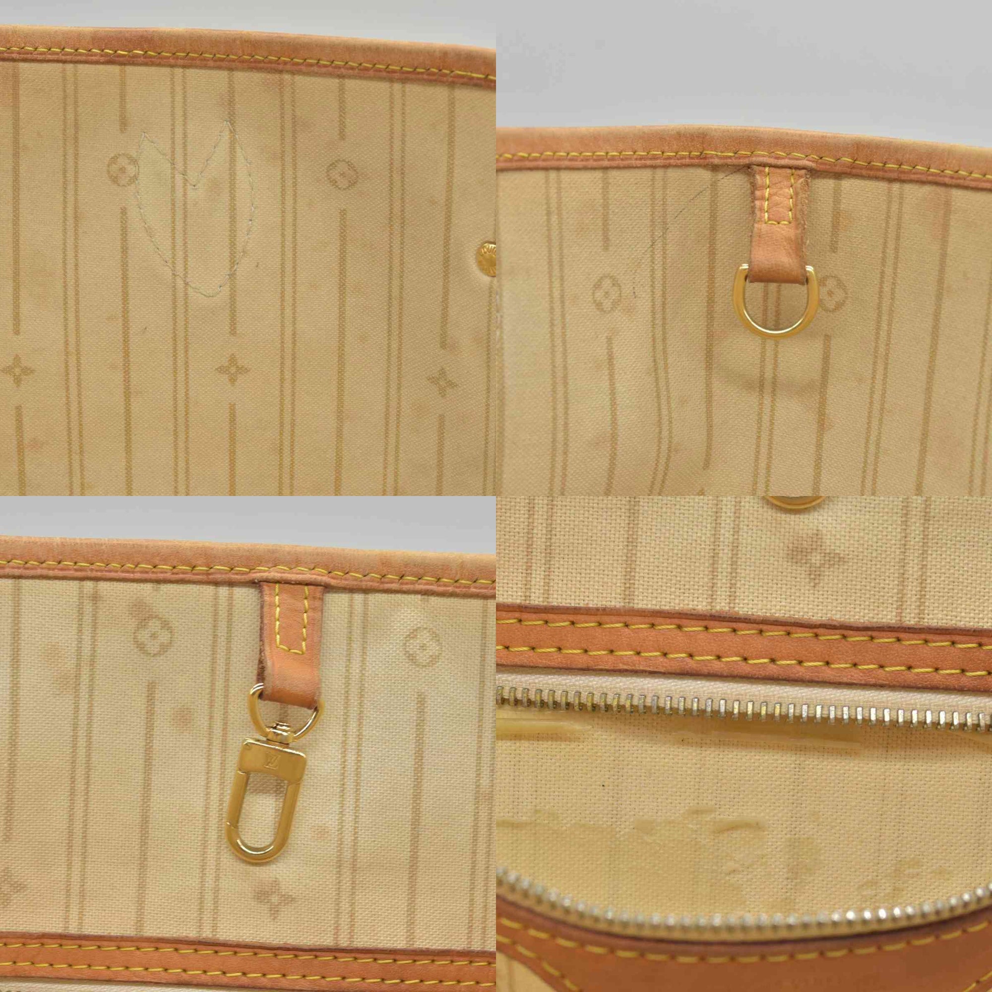 $2130 2011 Louis Vuitton  Damier Azur Neverfull MM CA5111