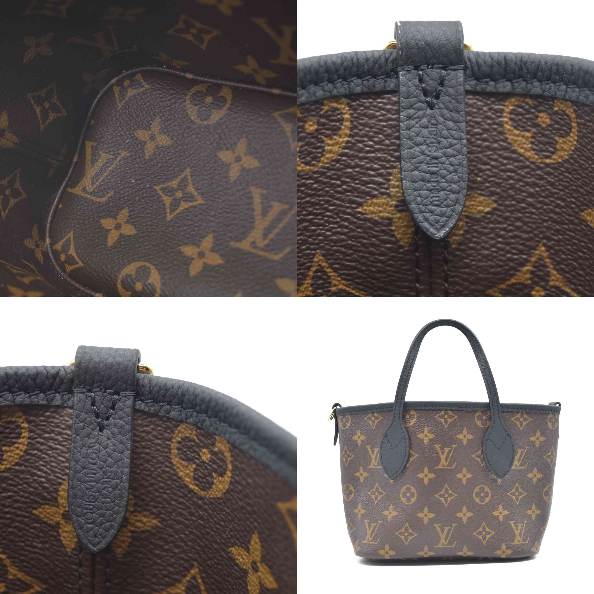 Louis Vuitton  Monogram Neverfull Inside Out Bandouliere BB Black